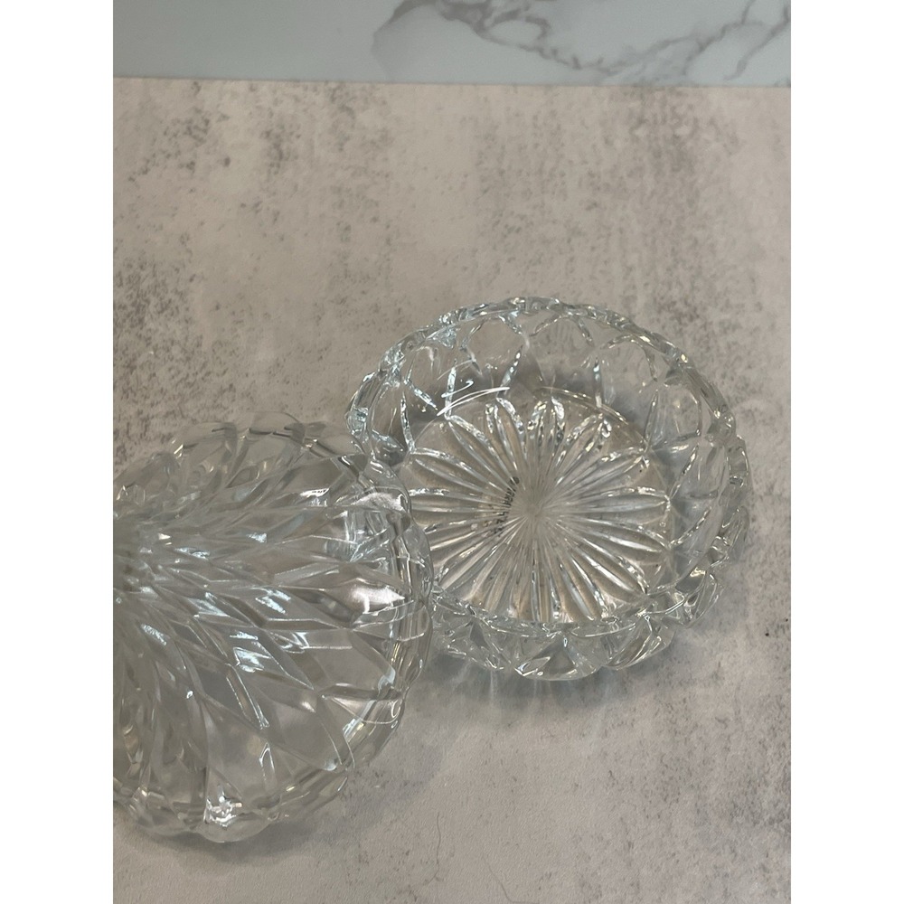 Vtg Crystal Hershey Kiss Trinket Box 1996 3" - Picture 10 of 11